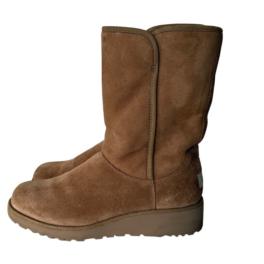 UGG Chestnut Suede Mid-Calf Booties